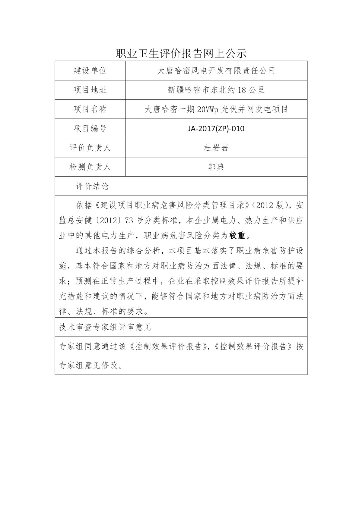 JA-2017(ZP)-010大唐哈密石城子一期光伏发电工程职业卫生健康与评价技术服务控制效果评价_01.jpg