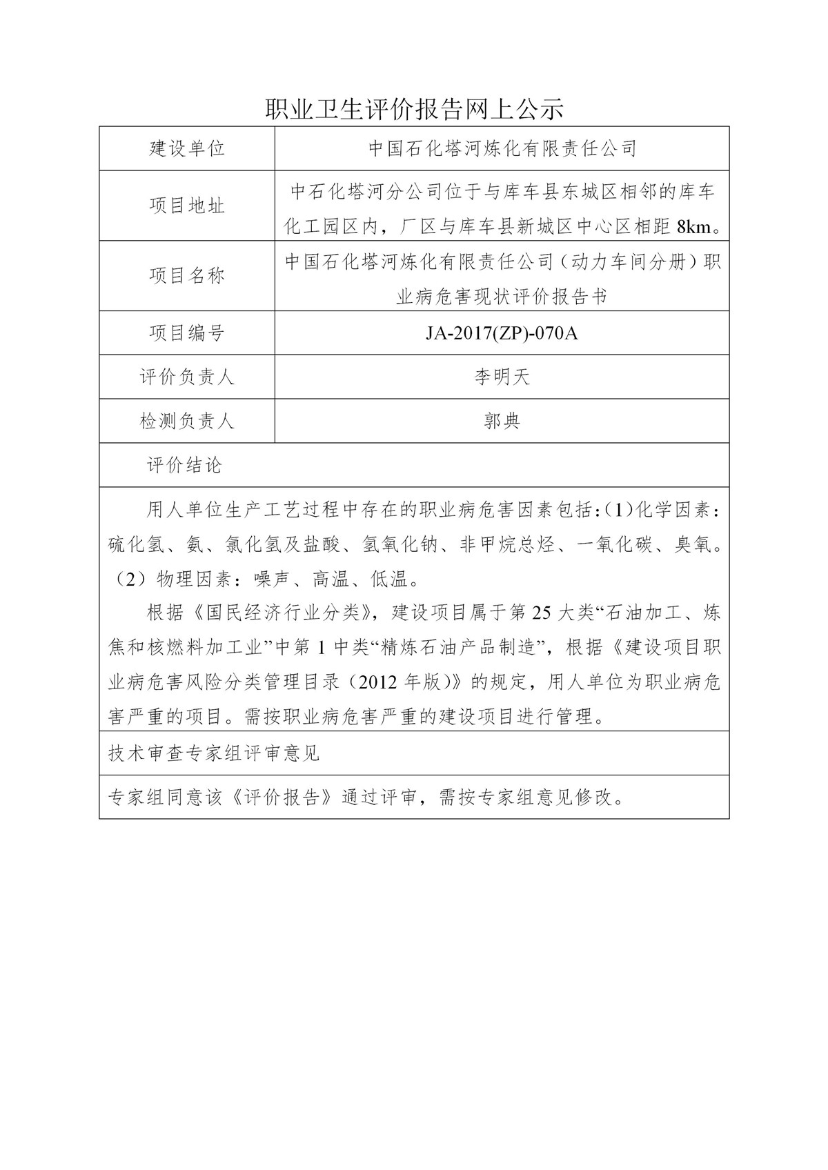 JA-2017(ZP)-070A中国石化塔河炼化有限责任公司（动力车间分册）职业病危害现状评价报告书_01.jpg